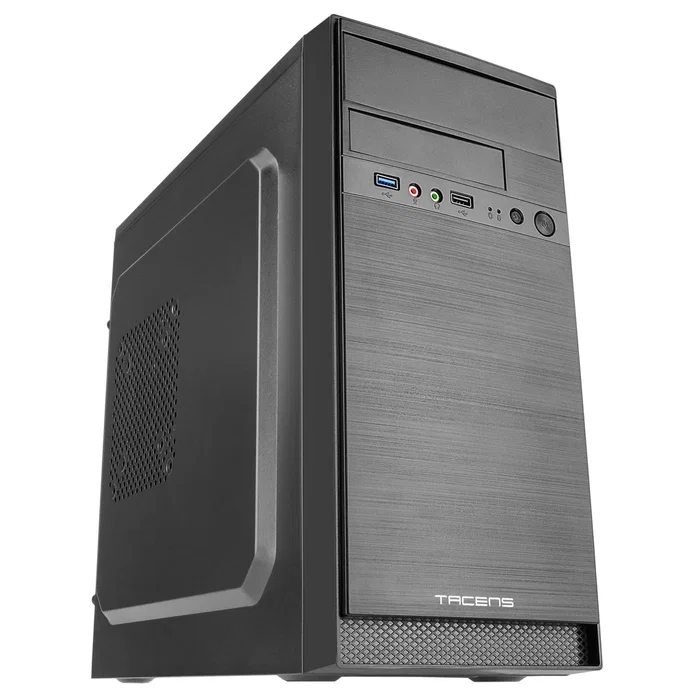 Tacens Anima AC4 Caja PC MicroATX/Mini-ITX Mini Tower Negra, USB 3.0, Bahías para 3 SSD/HDD, Soporte Ventiladores 120/80mm, Sin Fuente de Alimentación