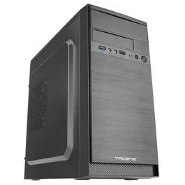 Tacens Anima AC4 Caja PC MicroATX/Mini-ITX Mini Tower Negra, USB 3.0, Bahías para 3 SSD/HDD, Soporte Ventiladores 120/80mm, Sin Fuente de Alimentación