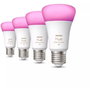 Philips Hue White & Color Ambiance, paquete de 4 bombillas LED E27, 800 lúmenes, Bluetooth compatible