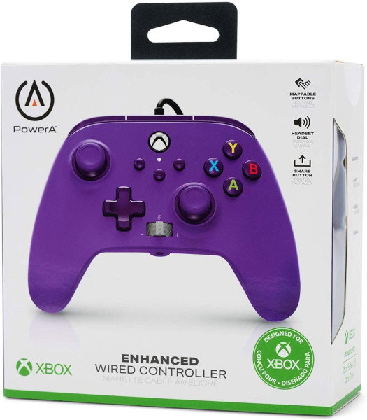 Power A Mando Nano Enhanced con Cable para Xbox Series X|S, Lila