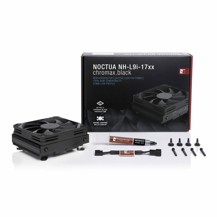 Noctua NH-L9i-17xx Chromax Black para Intel LGA1700, 37mm de altura, Negro Noctua NH-L9i-17xx Chromax Black para Intel LGA1700, 37mm de altura, Negro