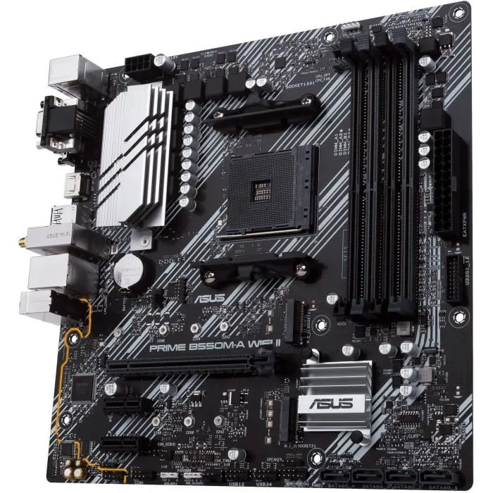 Asus PRIME B550M-A WiFi II Placa base AMD B550 Ranura micro ATX AM4