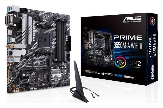 ASUS PRIME B550M-A WIFI II AMD B550 Micro ATX AM4 ASUS PRIME B550M-A WIFI II AMD B550 Micro ATX AM4