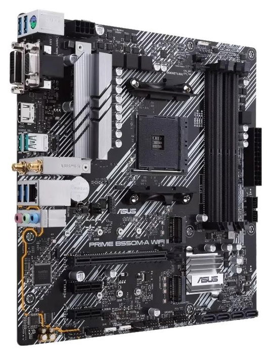 ASUS PRIME B550M-A WIFI II AMD B550 Micro ATX AM4 ASUS PRIME B550M-A WIFI II AMD B550 Micro ATX AM4