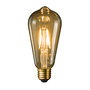 Muvit Muvit Io Bombilla Inteligente Filamentos Vintage Edison E27 5W 480lm Blanca Ámbar Regulable Wi-Fi Compatible con Alexa y Google Home 15000h