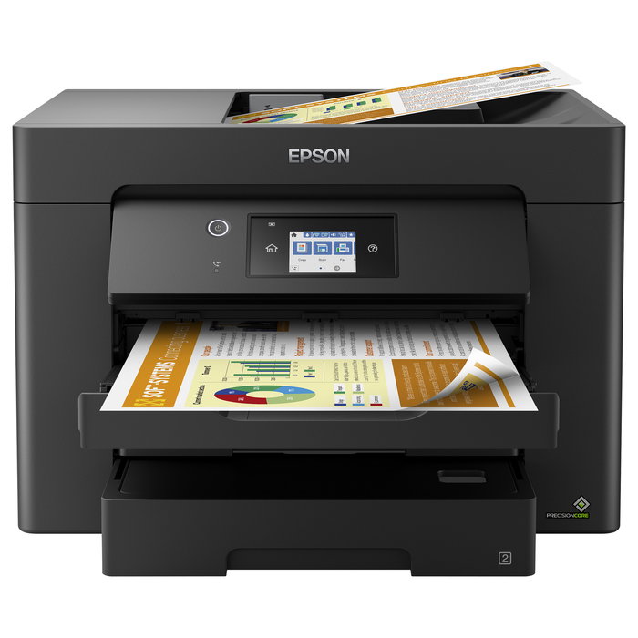 Epson WorkForce WF-7830DTWF - Multifunción Tinta A3/A4 4en1, WiFi, Ethernet, Duplex Automático, ADF, Pantalla Táctil, Impresión, Escaneo, Fax, Color
