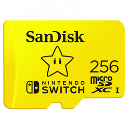 Sandisk SDSQXAO-256G-GNCZN Memoria Flash 256 GB MicroSDXC, Velocidad Lectura 100 MB/s, Escritura 90 MB/s, U3, V30, Amarillo