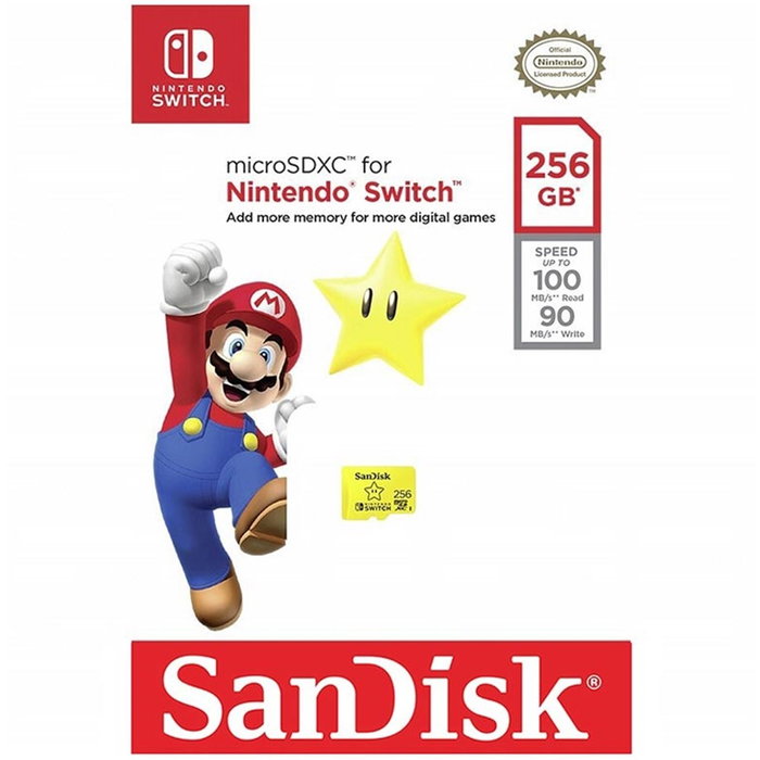Sandisk Tarjeta MicroSDXC 256 GB para Nintendo Switch