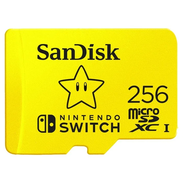Sandisk MicroSDXC 256 GB para Nintendo Switch, Amarillo