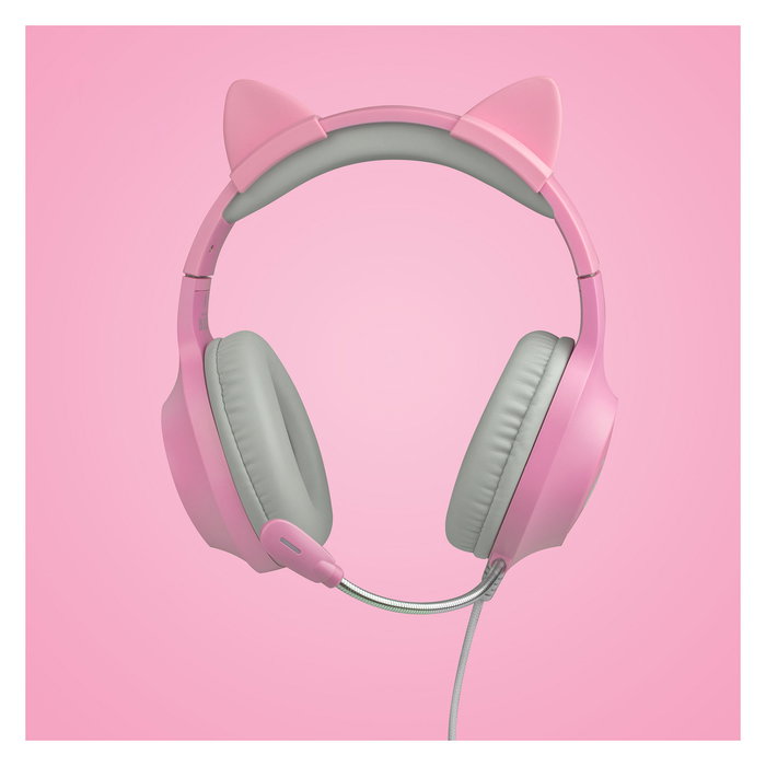 Fr-Tec Tanooki Auriculares Gaming con Micrófono Jack 3.5 Rosa