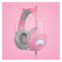 Tanooki Gaming Headset Gris y Rosa