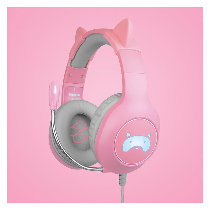 Fr-Tec Tanooki Auriculares Gaming con Micrófono Jack 3.5 Rosa