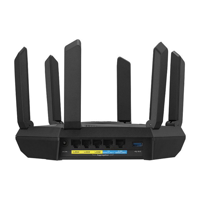 ASUS RT-AXE7800 Router Inalámbrico WiFi 6E con Conmutador de 4 Puertos, Tri-Band, Velocidad Hasta 7800 Mbps