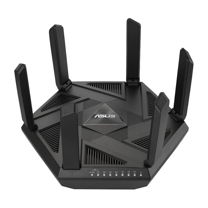 ASUS RT-AXE7800 Router Inalámbrico WiFi 6E con Conmutador de 4 Puertos, Tri-Band, Velocidad Hasta 7800 Mbps