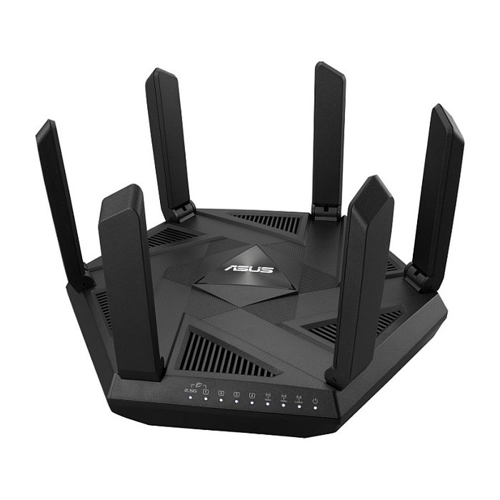 ASUS RT-AXE7800 Router Inalámbrico WiFi 6E con Conmutador de 4 Puertos, Tri-Band, Velocidad Hasta 7800 Mbps