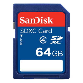 Sandisk Tarjeta de Memoria SDXC 64GB Clase 4 200 MB/s Resistente a Golpes y Agua Azul