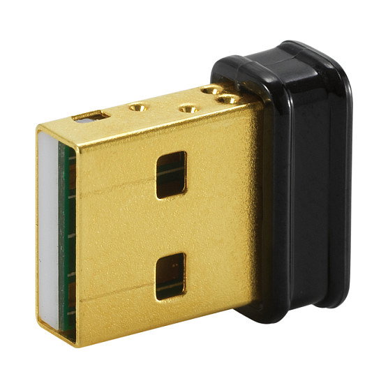 ASUS USB-N10 Nano B1 Adaptador WiFi USB N150 Inalámbrico para PC y Portátil, 150 Mbps, Negro
