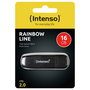 Intenso Rainbow Line 3502470 - Pendrive USB 2.0 Tipo A, 16 GB, Negro