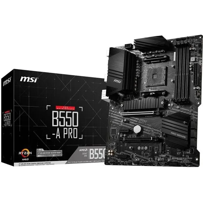 MSI B550-A PRO Placa base AMD AM4 ATX DDR4 MSI B550-A PRO Placa base AMD AM4 ATX DDR4