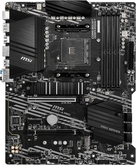 MSI B550-A PRO Placa base AMD AM4 ATX DDR4 MSI B550-A PRO Placa base AMD AM4 ATX DDR4