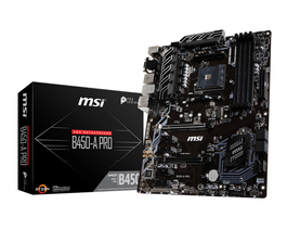 MSI B450-A-PRO Placa Base ATX AMD B450 Socket AM4 DDR4-SDRAM