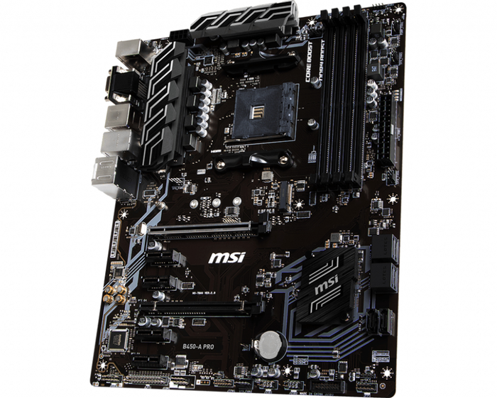MSI B450-A-PRO Placa Base ATX AMD B450 Socket AM4 DDR4-SDRAM MSI B450-A-PRO Placa Base ATX AMD B450 Socket AM4 DDR4-SDRAM