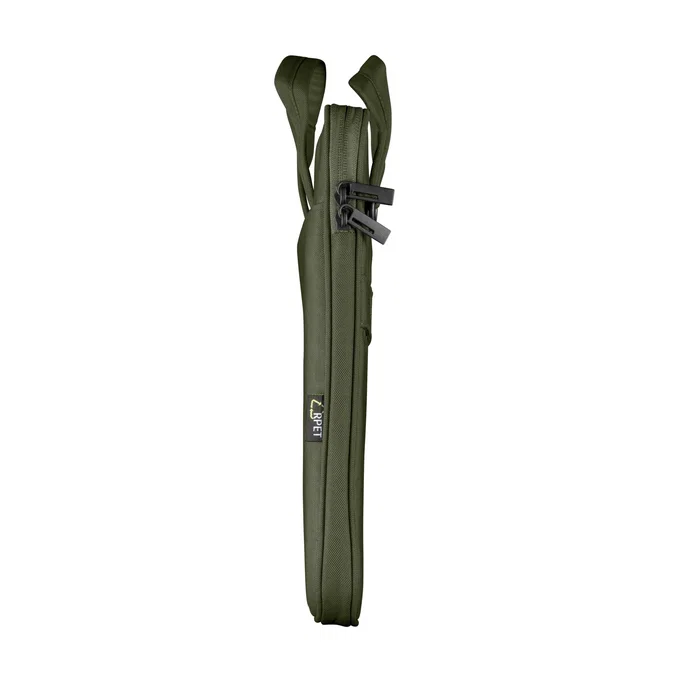 Trust Bologna Eco Maletín Ecológico para Portátil 16 Pulgadas (40.6 cm), Hecho con PET Reciclado, Verde, 2 Compartimentos, Acolchado, Resistente a Golpes, 430 g