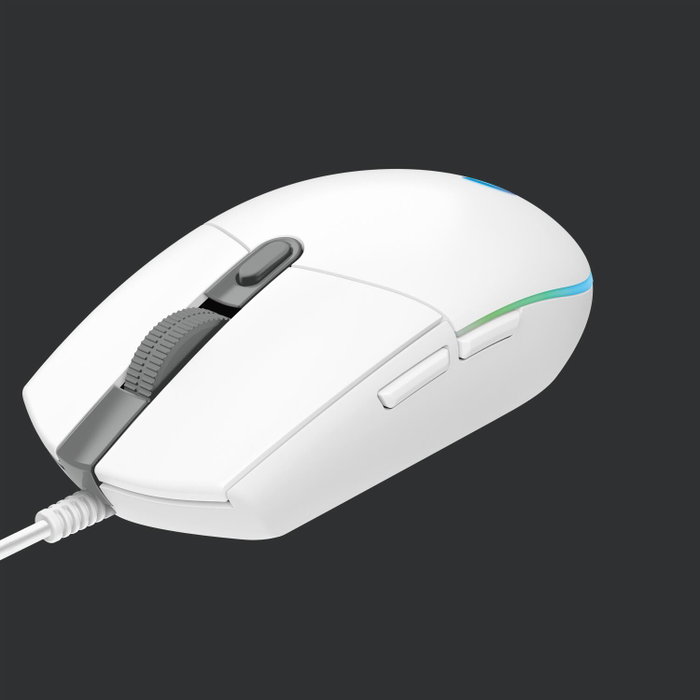 Logitech G203 LIGHTSYNC Ratón Gaming Blanco 8.000 DPI