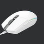 Logitech G203 LIGHTSYNC Ratón Gaming Blanco 8.000 DPI