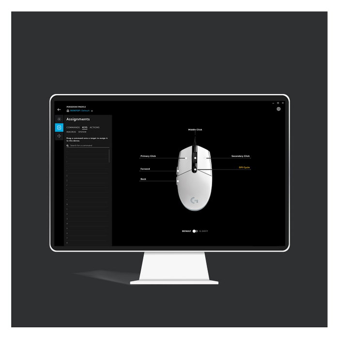 Logitech G203 Lightsync Blanco