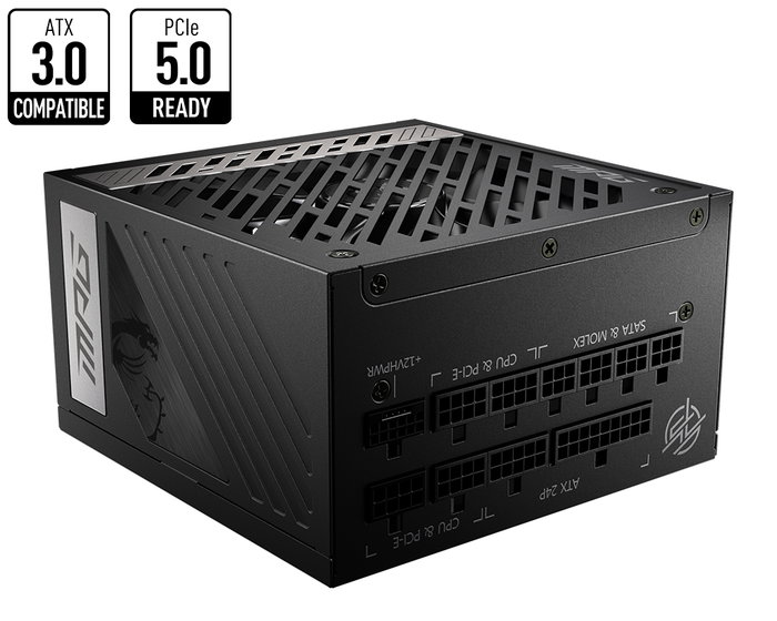 MSI MPG A850G PCIE5 Fuente de Alimentación 850 W ATX Modular Negro