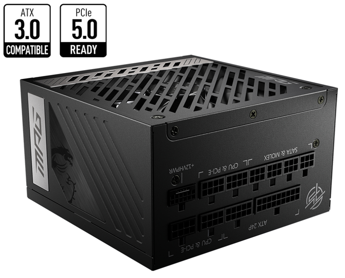 MSI MPG A850G PCIE5 Fuente de Alimentación 850 W ATX Modular Negro