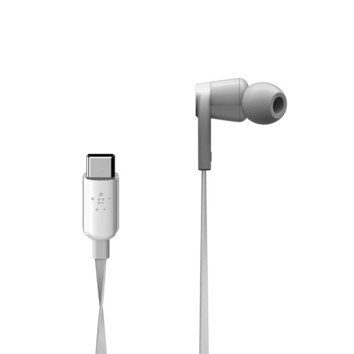 Belkin G3H0002Btwht Auriculares Rockstar USB-C In-Ear Blancos