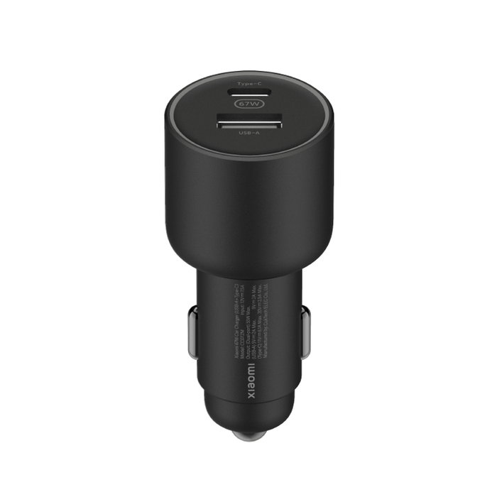 Xiaomi Cargador de Coche 67W con USB-A y USB Tipo-C Negro Xiaomi Cargador de Coche 67W con USB-A y USB Tipo-C Negro