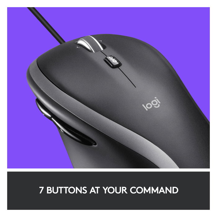 Logitech Advanced Corded Mouse M500s, Negro
