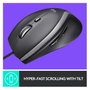 Logitech Advanced Corded Mouse M500s, Negro