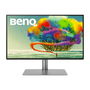 BenQ DesignVue PD2725U - Monitor Profesional 27 Pulgadas 4K UHD HDR IPS 95% DCI-P3 Thunderbolt 3, Pantone Validated, KVM, Ajuste Ergonómico, Ideal para Diseño