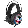 ERT GROUP Auriculares Gaming Vengadores Avengers Marvel Sonido Envolvente Virtual 7.1 Micrófono Flexible Luz LED USB Jack