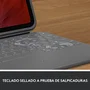 Logitech 920-011203 Rugged Folio Teclado y Funda QWERTY Español Grafito con Smart Connector para iPad 7ª, 8ª, 9ª, 10ª Generación y iPad (A16)