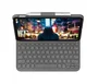 Logitech Slim Folio 920-011426 Funda Teclado para iPad 10ª, 9ª, 8ª, 7ª Gen y iPad Air 3ª Generación - Bluetooth, QWERTY Español, Gris Oxford