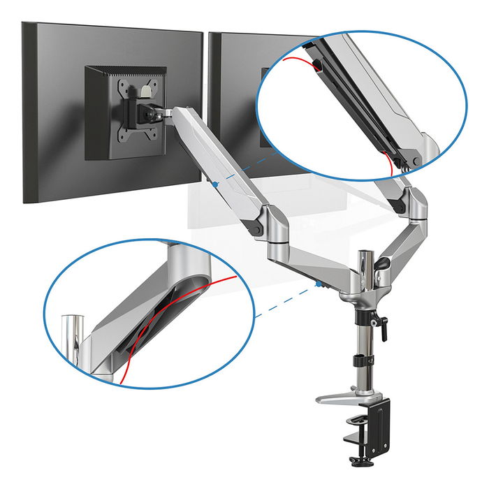 Digitus DA-90353 Soporte para 2 Monitores hasta 32" y 8kg por Pantalla Digitus DA-90353 Soporte para 2 Monitores hasta 32" y 8kg por Pantalla