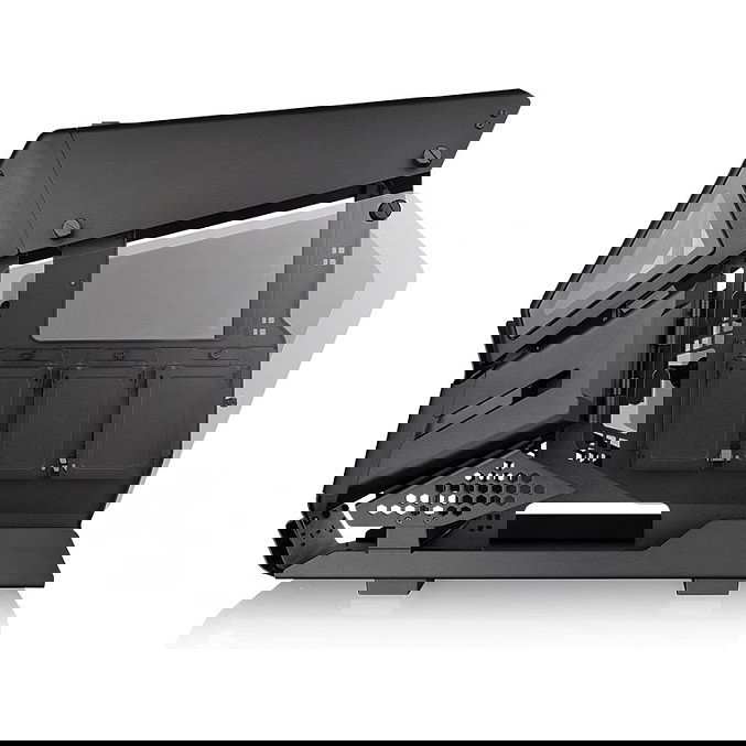 Thermaltake AH T200 Negro Torre Micro ATX, Mini-ITX, SPCC, Ventana Lateral de Vidrio Templado, Panel Frontal I/O USB 3.2 Gen 2 Type-C