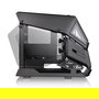 Thermaltake AH T200 Negro Torre Micro ATX, Mini-ITX, SPCC, Ventana Lateral de Vidrio Templado, Panel Frontal I/O USB 3.2 Gen 2 Type-C