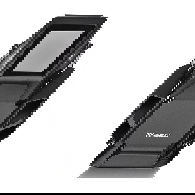 Thermaltake AH T200 Negro Torre Micro ATX, Mini-ITX, SPCC, Ventana Lateral de Vidrio Templado, Panel Frontal I/O USB 3.2 Gen 2 Type-C