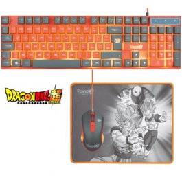 Fr-Tec Pack Gaming Dragon Ball Super Teclado Francés + Ratón + Alfombrilla