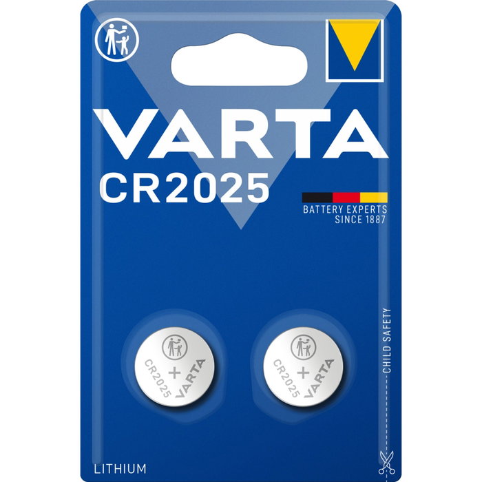 Varta CR2025 Pilas de botón de litio, 2 unidades Varta CR2025 Pilas de botón de litio, 2 unidades
