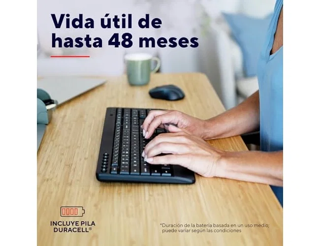 Trust Trezo Teclado y Ratón Inalámbrico Negro QWERTY Español