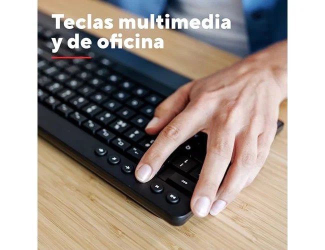 Trust Trezo Teclado y Ratón Inalámbrico Negro QWERTY Español