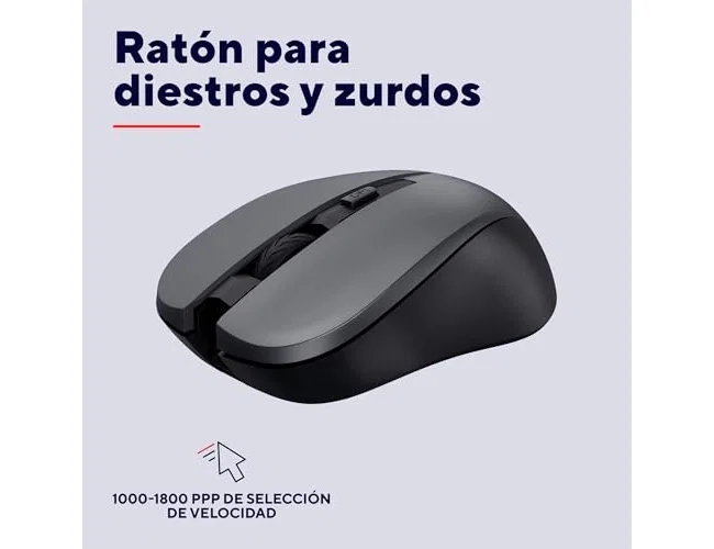 Trust Trezo Teclado y Ratón Inalámbrico Negro QWERTY Español