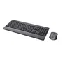 Trust Trezo Pack Teclado y Ratón Inalámbrico RF, Silencioso, Negro, Español QWERTY 100%, Universal, Con Pilas Duracell Incluidas, 436 x 182 x 44 mm, 752 g